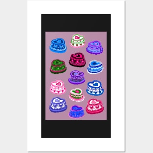 Cake pattern Posters and Art